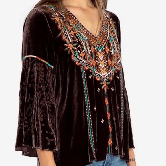 Johnny Was Chiri Velvet swing blouse NWT - Picture 6 of 13